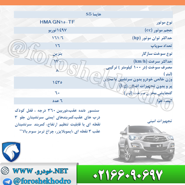 کاتالوگ هایما S5